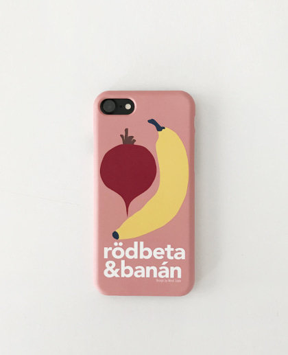 Meal Table iPhone Case (beet&amp;banana)