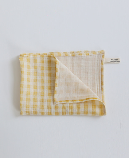 Meal Table Check Kitchen Cloth (yellow)